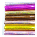 Cork Leather Fabric PVC film custom fasion glitter faux PU leather Supplier